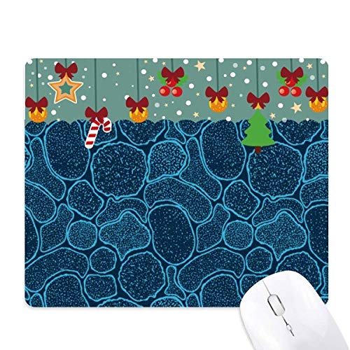 Regalo de Navidad: Estera de juego y oficina con diseño celular azul y base de goma