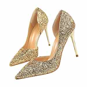 靴 original ribbon glitter pumps Purple Women Shoes