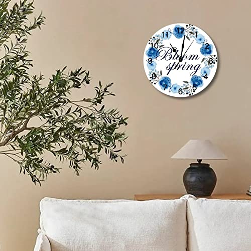 Horloge murale style campagnard rétro Bloom de haute précision 38cm - 4