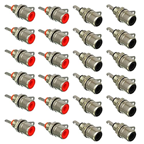 Conector RCA hembra para panel, pack 24 unidades miniatura 1