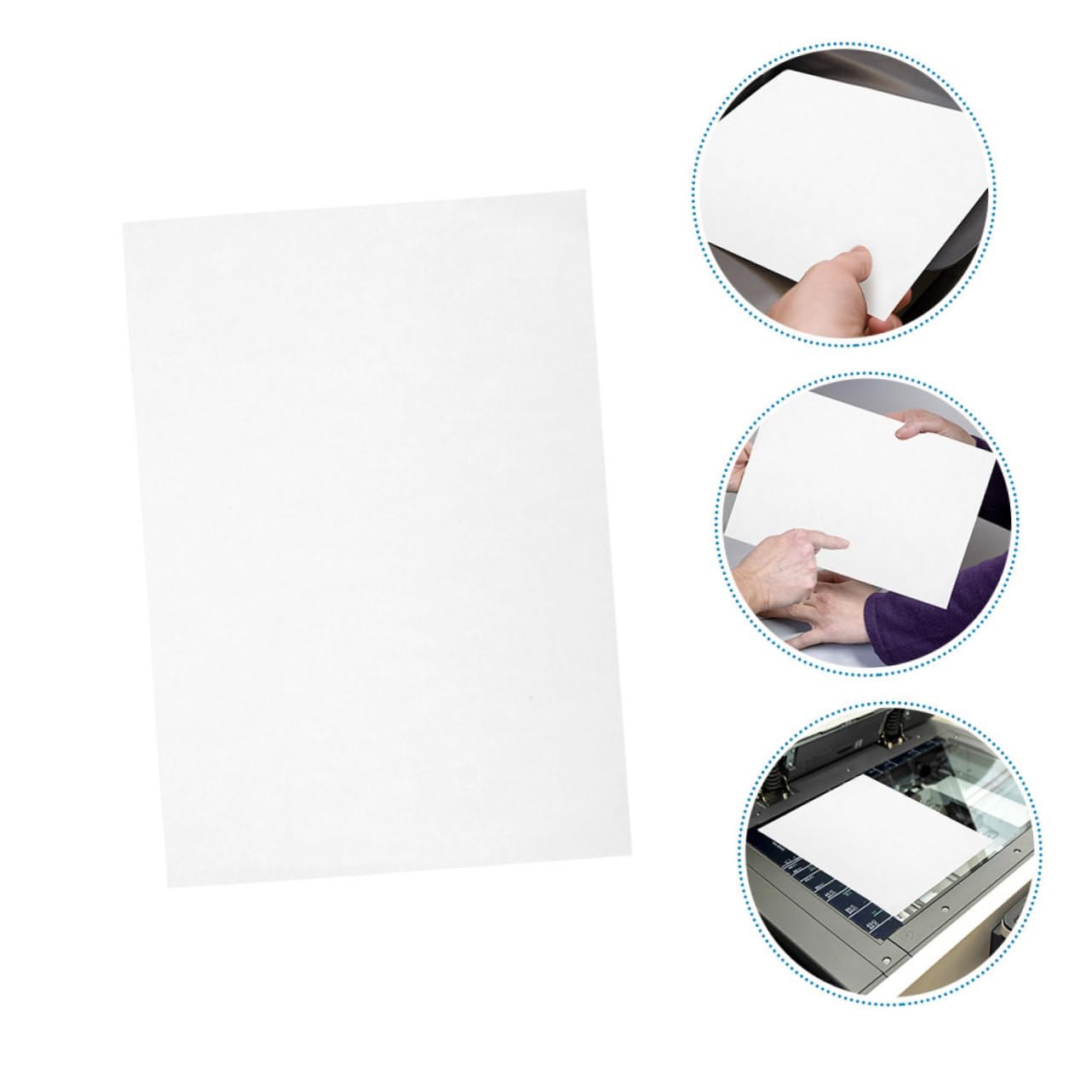 100 feuilles Papier Autocollant Imprimable Auto-adhésif pour Imprimantes Jet Encre et Laser Étiquettes Rectangulaires Polyvalentes pour Organisation Bureau et Maison