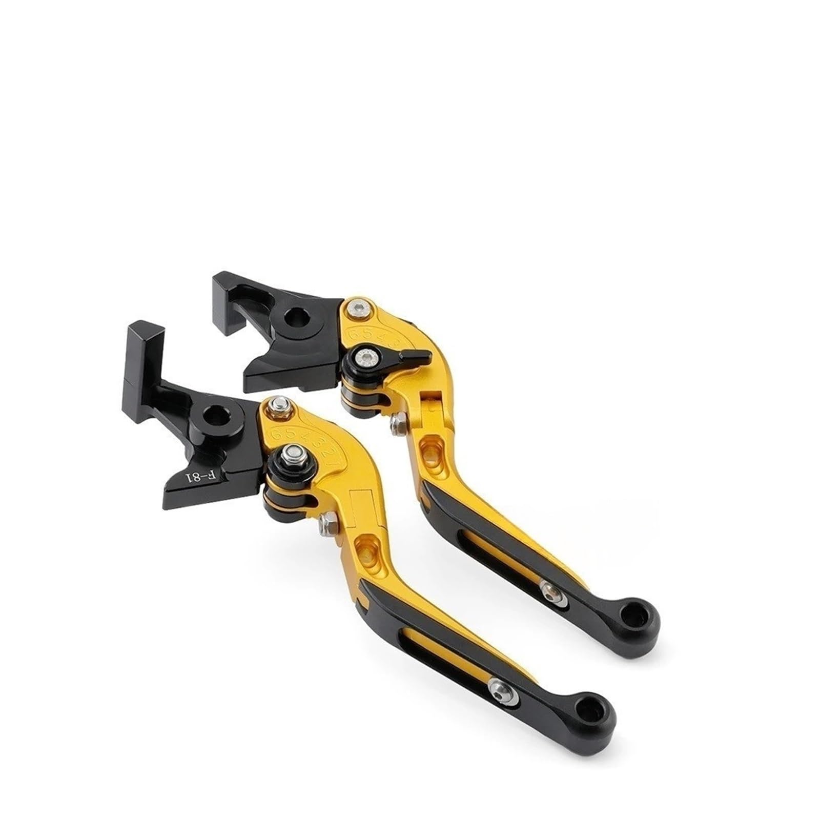 Wkdyriwo Extendable Yellow For Hon&Da For Forza 125 250 300 350 750 Nss125 Nss250 Nss300 Nss350 Nss750 Adv 350 X-Adv Xadv 750 Short Front Rear Brake Levers Motorcycle Brake Clutch Levers
