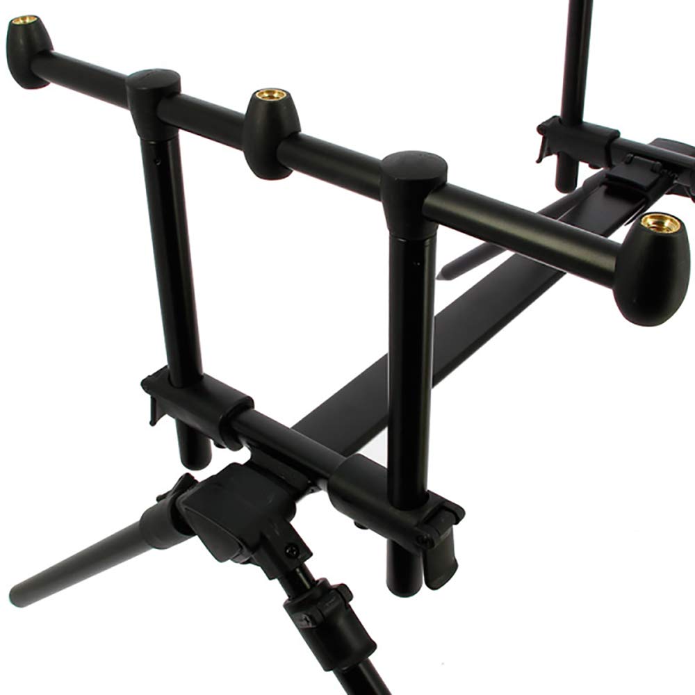 G8DS Voll Einstellbarer 3-Ruten Pod, robust, ideal für Unterwegs, Outdoor, Freizeit, Camping, Angeln