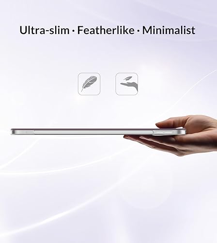 Miniatura 8 de MoKo Case Fit - Funda para iPad Air de 54 generación de 10.9 pulgadas 20222020, funda delgada de triple pliegue con parte trasera suave esmerilada,