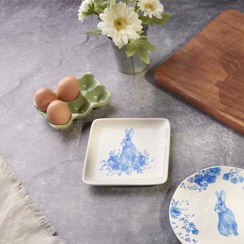 Primitivesbykathysmallbluefloralrabbitplate Urban Country Home Decor Primitives by kathy small blue floral rabbit plate urban country home decor