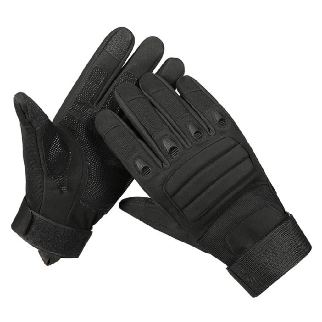 Guantes de Pantalla táctil a Prueba de Viento para Ciclismo Senderismo Acampar Pesca Dedo Medio Lleno Antideslizante Guante de Caza (Color : B, tamaño : L) (CL)