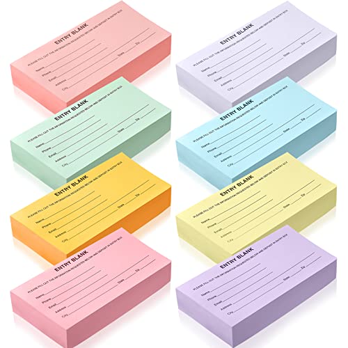 Kosiz 2000 Raffle Ticket Sheet 8 Pad 5.24" x 2.76"