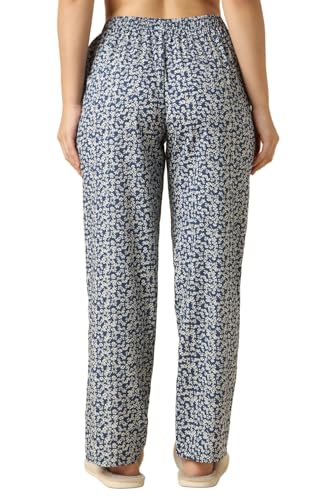 Image of Van Heusen Women's Printed Lounge Pants | Drawstrings & Side Pockets | Ultra Soft Fabric | Relaxed Fit | At home pyjamas | Everyday Comfort | Printed | Style 55306 | Available in Pack of 1 & 2