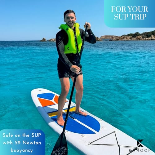 Inflatable Snorkel Vest for Adults and Teens | Height 60-75 | Weight 90-220 lbs | V2 2025 Model | Snorkeling and SUP Buoyancy Aid