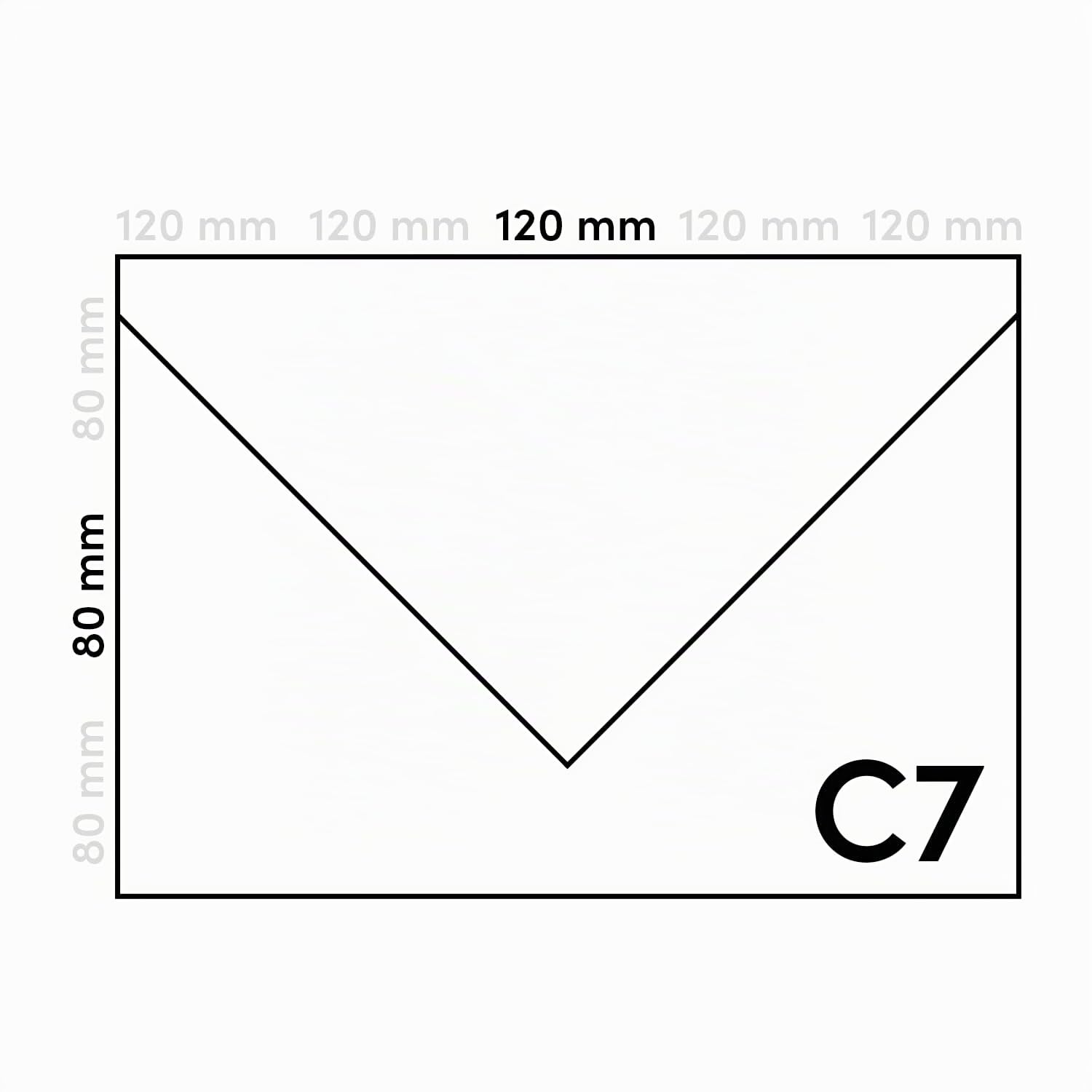 Netuno 500 mini sobres blancos C7 85 x 125 mm 100g Amber solapa en pico engomada sin ventana pequeños elegantes para tarjetas de visita vales cupones dinero monedas regalo semillas joyas floristería