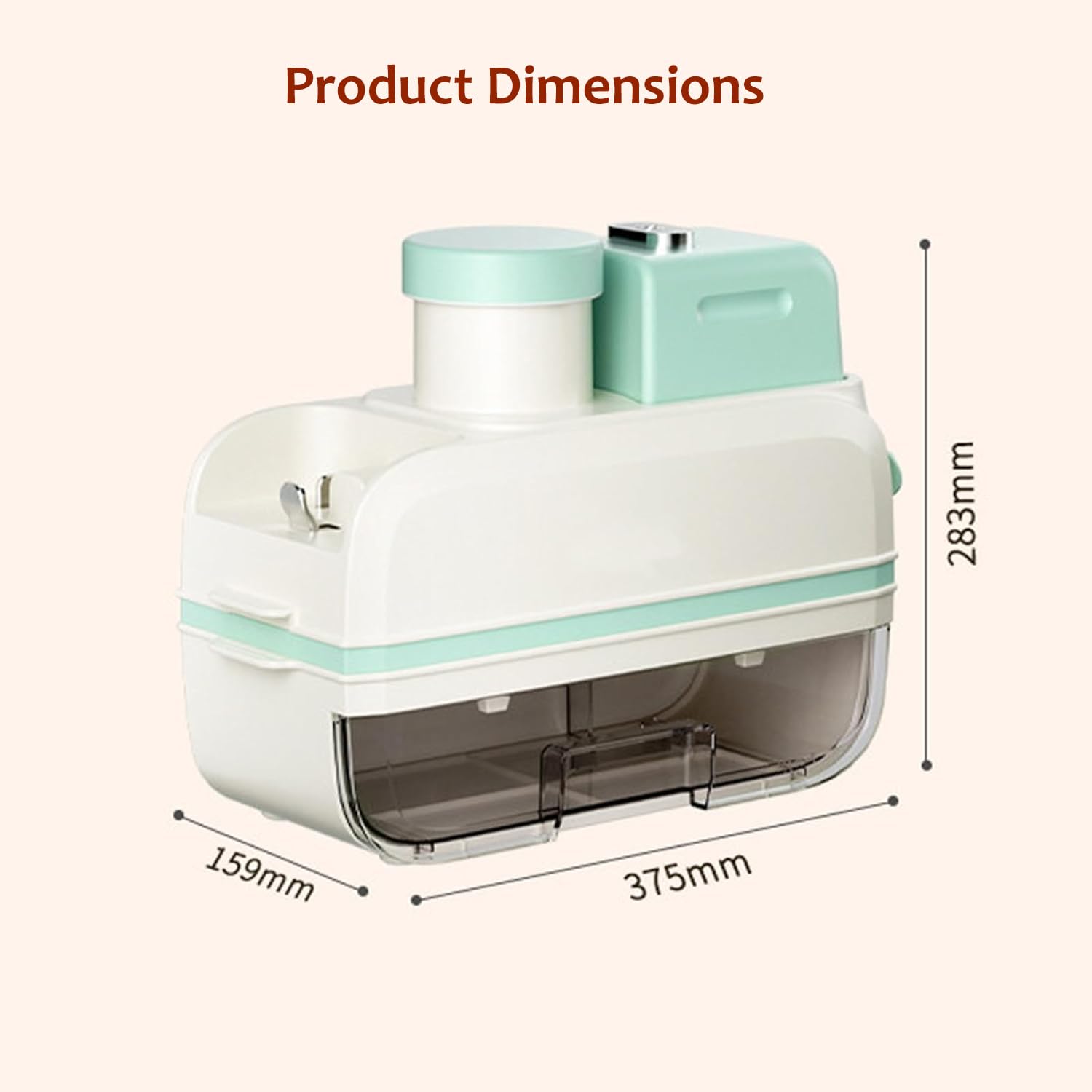 Affettatrice Elettrica per Verdure da 100 W, Robot da Cucina per Frutta E Verdura, con 4 Lame, Diametro di Ingresso di 8,5 Cm, Superficie di Taglio Liscia E Pulita, per Mense