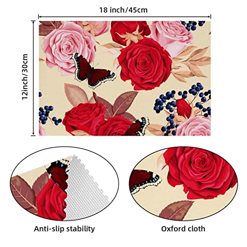 Sets de table papillon antidérapants pour solutionner les glissements de vaisselle au dîner - 5