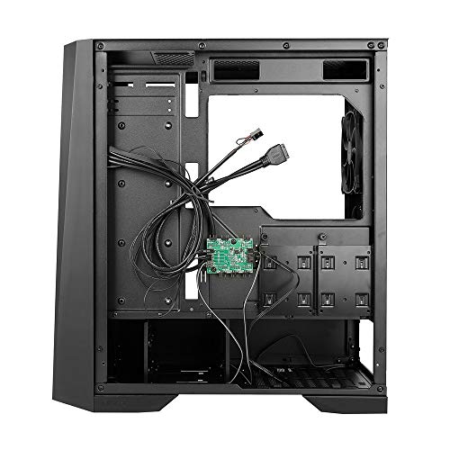 Image of Antec DP501 Mid Tower Gaming Cabinet Support ATX, Micro-ATX, ITX Motherboard with Tempered Glass Side Panel, 1 x 120mm Rear Fan Preinstalled