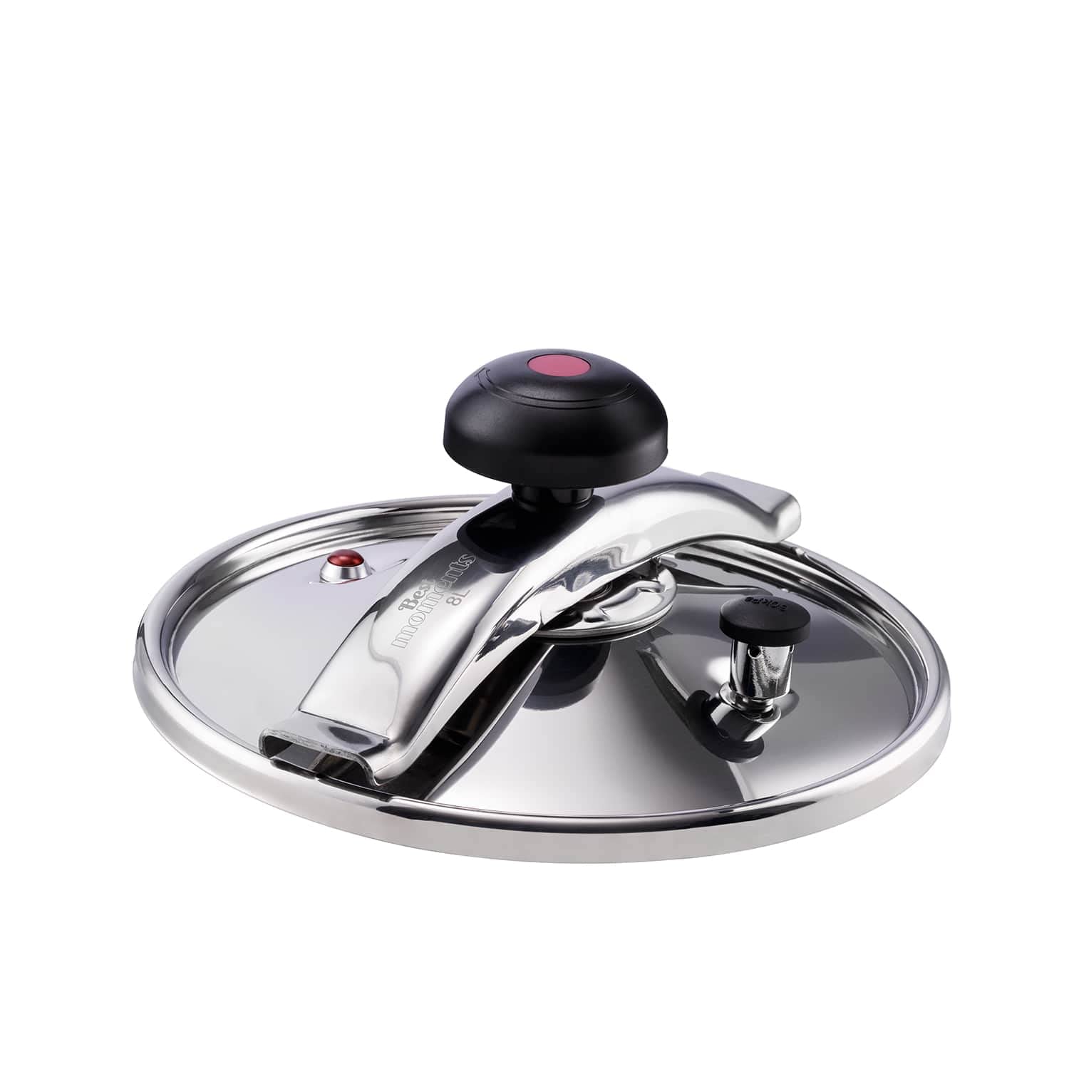 Taurus Classic Moments 8L - Pentola a pressione, capacità 8L, valvola di regolazione della pressione, tocco freddo, per tutti i fornelli, lavabile in lavastoviglie, chiusura con manopola girevole
