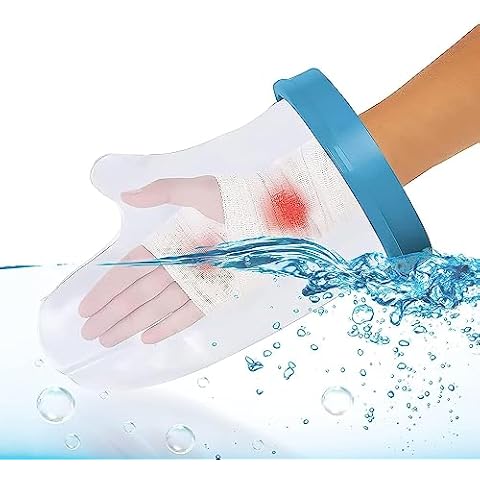 Hi.FANCY Waterproof Cast Cover Forearm Shower Protector Waterproof Hand Cover Finger Protectors for Shower Waterproof Finger Cover Shower Wounds Arm Cast Protectors & Adults Cover