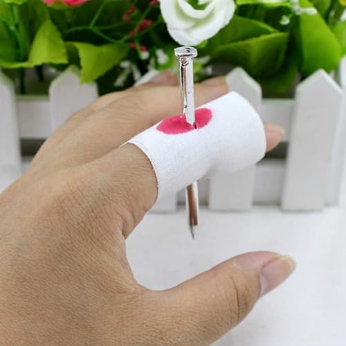 Miniatura 2 de Nail Through Finger Fools Day Fotografía Prop Truco Herramienta de broma Parodia Prop Nail Through Finger Broma