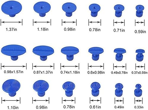 Miniatura 4 de Reparación de abolladuras Eliminación de granizo T Bar Slide Hammer Azul Pegamento Extractor de granizo Kit de herramientas de reparación de
