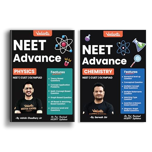 Image of Vedantu NEET Advance Physics & Chemistry Combo Book for Class 11 and 12 | NEET, CUET and Olympiad Preparation | Topic-Wise Questions, Answer Keys, Hints and Explanations