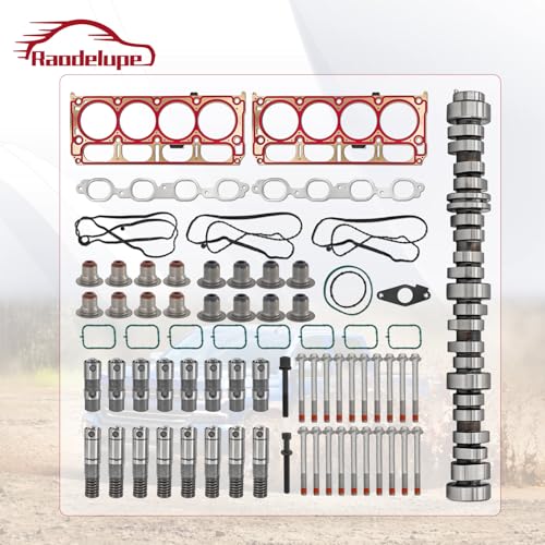 Image of 6.2L LT Gen5 L86 L87 AFM Engine Rebuild Kit Fit for Chevy Camaro 2014-2020 for GMC Sierra 1500 Yukon for Cadillac Escalade 12629512 Camshaft 8* AFM Lifters and LS7 Lifters Head Gasket Kit