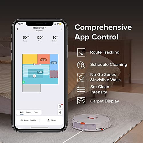 Roborock S7 robotstofzuiger met sonic, geluidsgolf, 2500pa sterke zuigkracht, automatische doek, aangepaste reiniging, anti-onrechtvaardigheidsmodus - Image 4