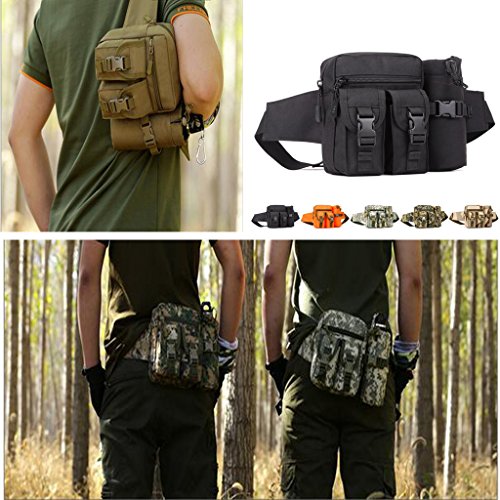 Image of SHOPEE BRANDED Nylon Camo Waist Pack Bag Fanny Packs Waterproof Hip Belt Bag Pouch for Hiking Climbing Outdoor Bumbag