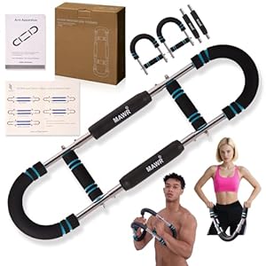 MAWR Adjustable Arm Twister Trainer – 5-Stage Resistance (30-100 lb) Upper-Body Strength, Chest, Biceps & Forearms Exercise Equipment – Portable Home Gym Forearm & Shoulder Strengthener