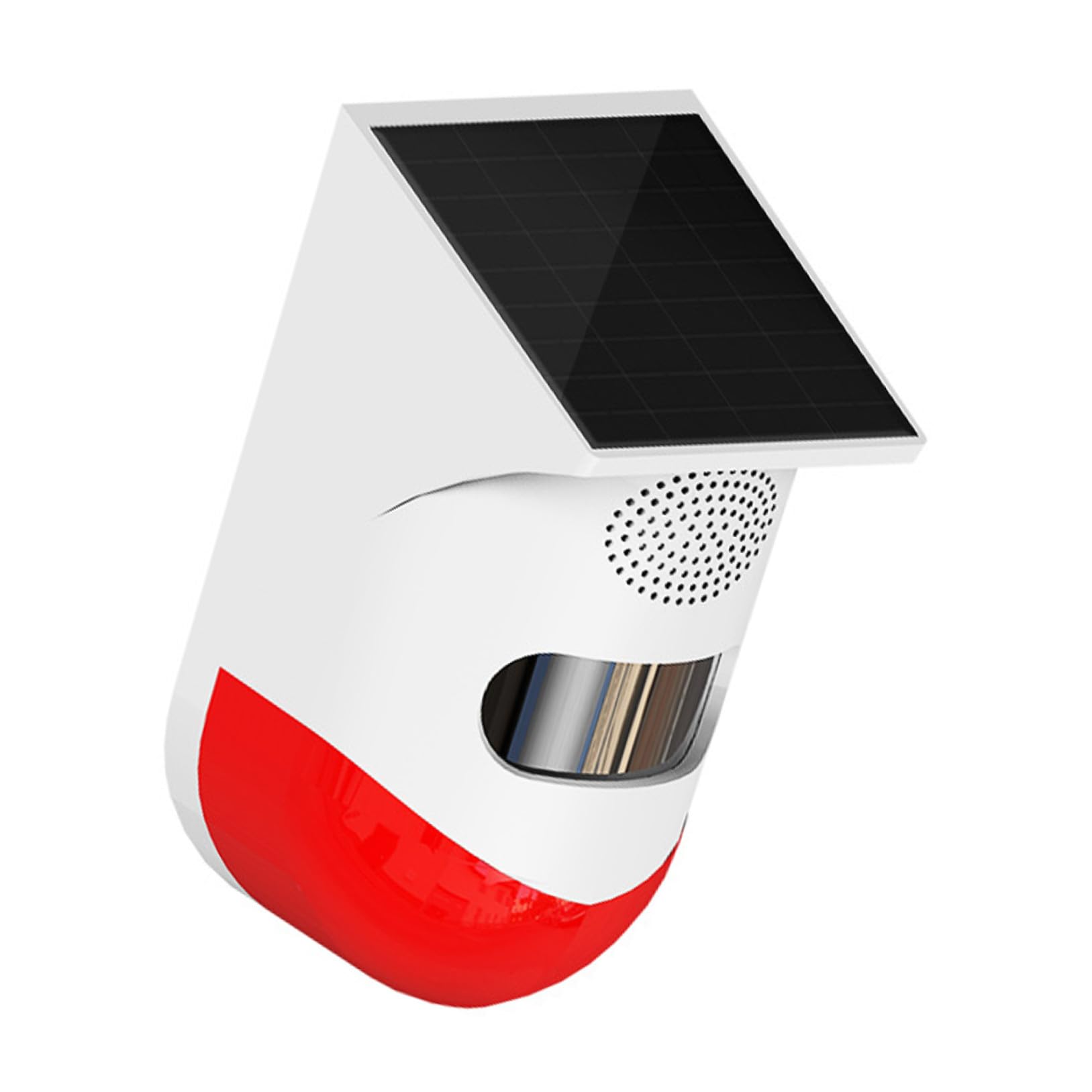 HOMSFOU Rilevatore Infrarossi Esterno Solare, Allarme Casa Ip67, senza Fili, in ABS e Materiale Semiconduttore, per Sicurezza di Giardino e Casa
