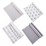 RORPOIR 4stücke Teiliges Swaddle Decken Kuschelige Babydecke Für Neugeborene Praktisches...