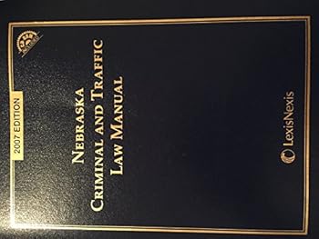 Vinyl Bound Nebraska Criminal and Traffic Law Manual Book