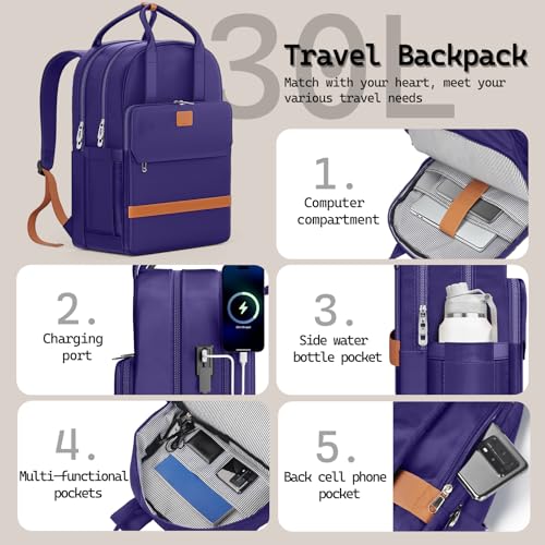 Image of Melalenia Suitcase Sets 6 Piece Hard Shell Carry on Luggage with Spinner Wheels and TSA Lock, Lightweight Travel Backpack for Women, Men, Navy Brown