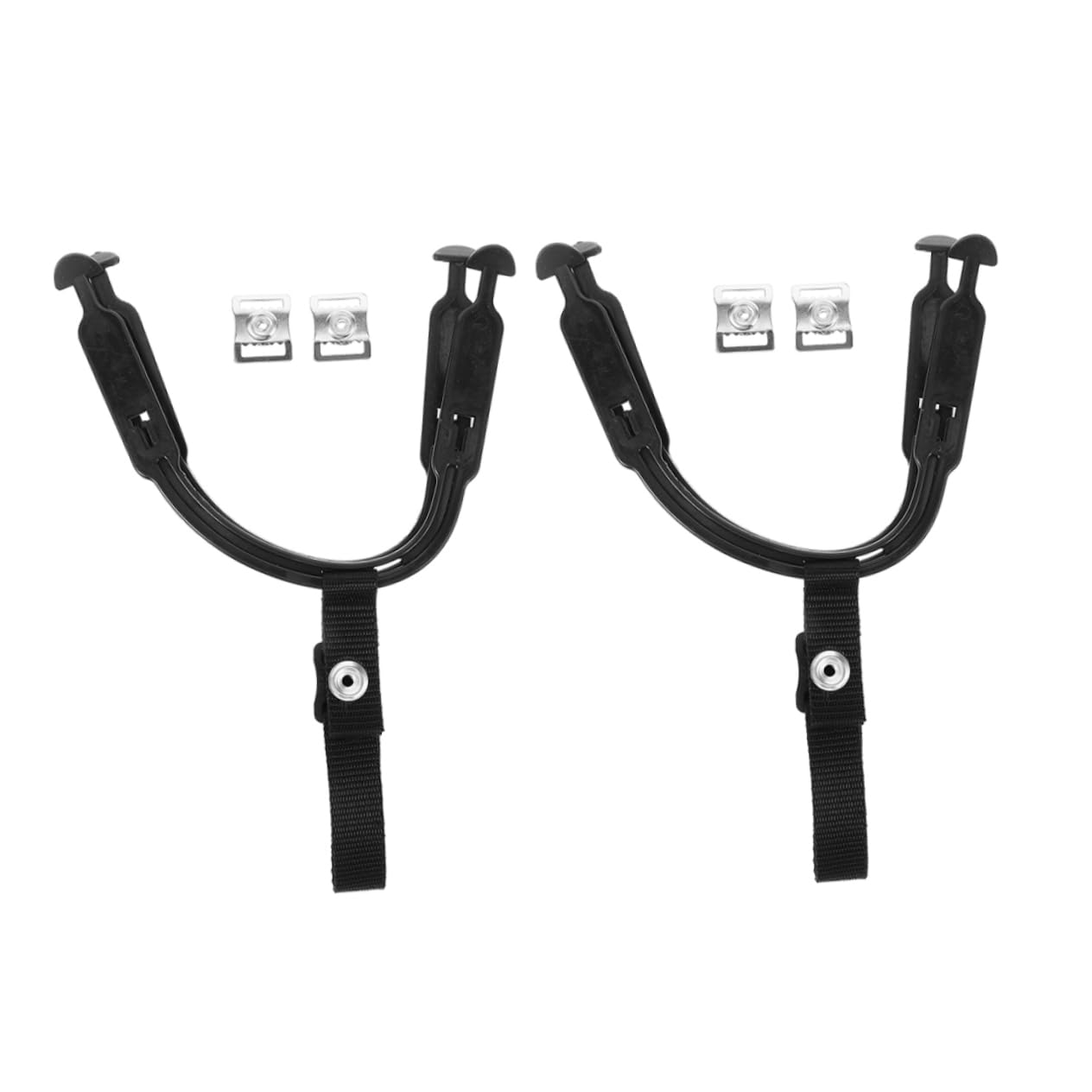 VICASKY 2sets Hockey Helmet Chin Strap Replacement Parts Adjustable Chin Strap with Ear Sling Loops for Ice Hockey Football and Safety Hats