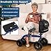 Collapsible All Terrain Knee Scooter for Adults for Foot Surgery, Adjustable Knee Walker Cart Scooters with Basket, Clearance Knee Crutchs Alternative for Broken Leg Ankle Injuries, Dual Brakes, Blue