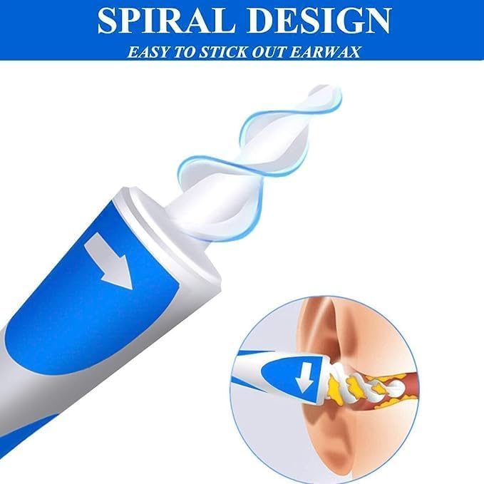 Image of Earwax Removal Product, comes with 16 Soft and Flexible Replacement Heads, Ear Cleaner, The Most Suitable for Removing Earwax, Earwax Removal Tool, The Best Choice for Removing Earwax