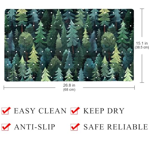 Tapis de bain antidérapant à séchage rapide et évacuation d'eau efficace - 5