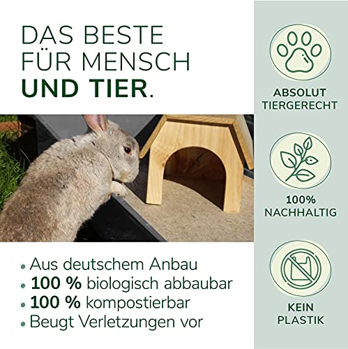 Natursache 3 Nagerteppich aus 100% Hanf, 100 x 50cm – saugstark, staubfrei & schützend I Hochwertige Hanfmatten für Nager I Ideale Bodenabdeckung für Käfige von Nagetieren