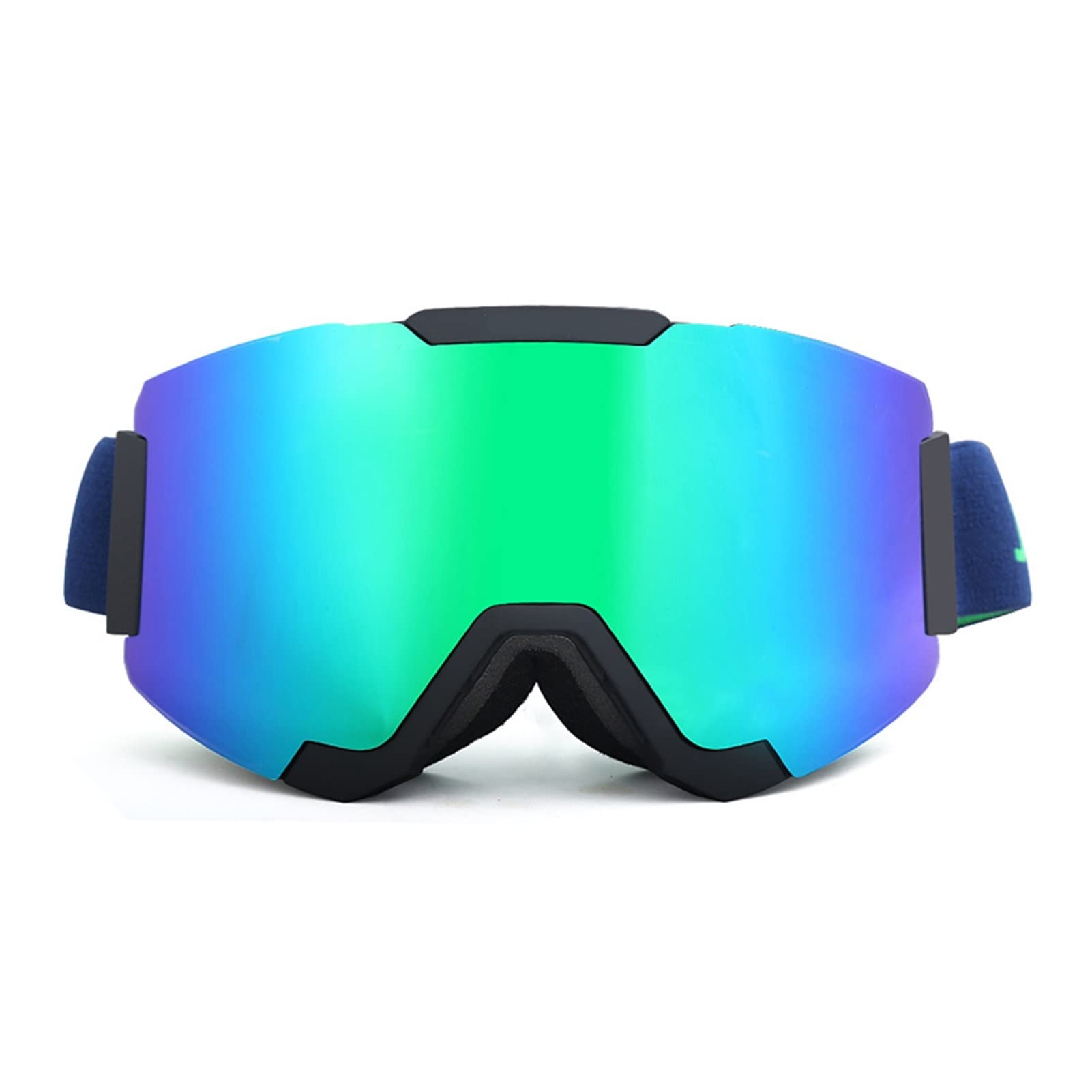 QINQIN Lunettes de Ski Convient aux Lunettes de Ski de Haute définition magnétique HEURPHIQUE Goggles de motoneige à la motoneige en Plein air Sports Patinage Ski Verres de Ski (Color : Blue)