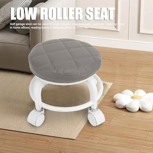 Yoidesu YOIDESU81HPXC4FGD-12 Low Roller Swivel Stool thumb #2