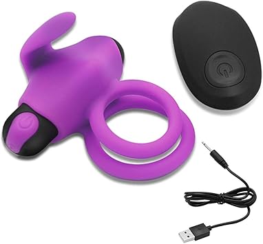 Anillo vibrador de silicona para el pene recargable, potente ...