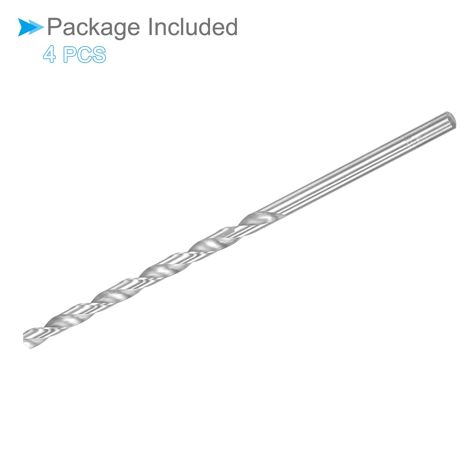 CoCud Mini Spiralbohrer Set, 1,8 Mm Durchmesser, 80 Mm Gesamtlänge, HSS, Titanbeschichtet, 5 Stück