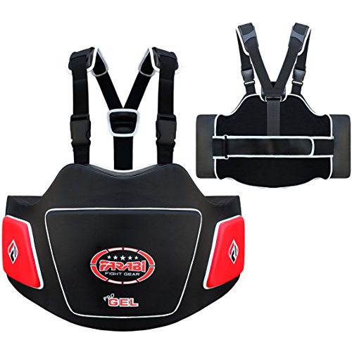 Farabi Body Shield Belly Protector Guard Belly Ribb Protection Training Pad (Red) #TOP3