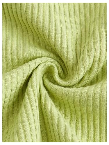 OYOANGLE Girl's Color Block Short Sleeve Halter T-Shirts Ribbed Knit Ruched 2 in 1 Tee Tops3