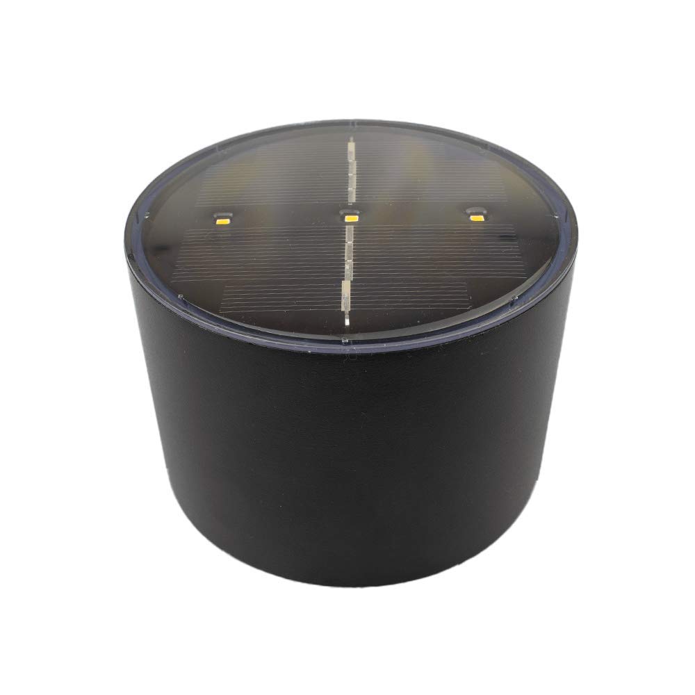 Voordeelset | solar up down wandlamp Emme | Warm wit licht | Rond