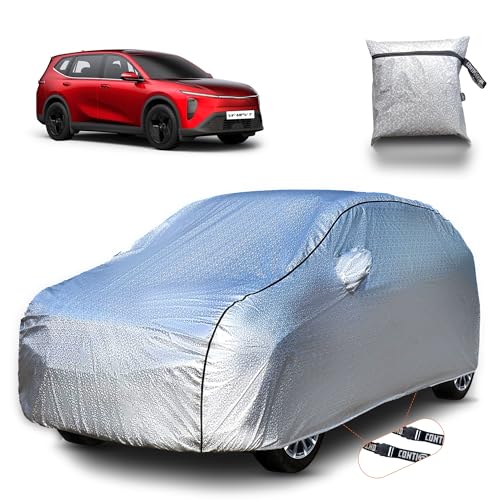 Image of Continental [SilverGuard] Dual Belts Extra Protection New VinFast MPV7 Car Cover 2026 Model, Build with Triple Stitched, Waterproof & Dustproof Car Cover for VinFast MPV7 (Metallic Silver).