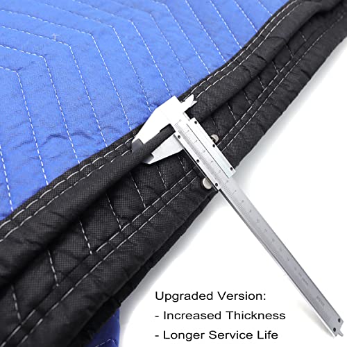 Image of HTTMT- 72x80 2PCs Extra Thick Furniture Moving Packing Blanket For Shipping Furniture Pads [P /N :ET-HOME004A X2PC-BLUE]