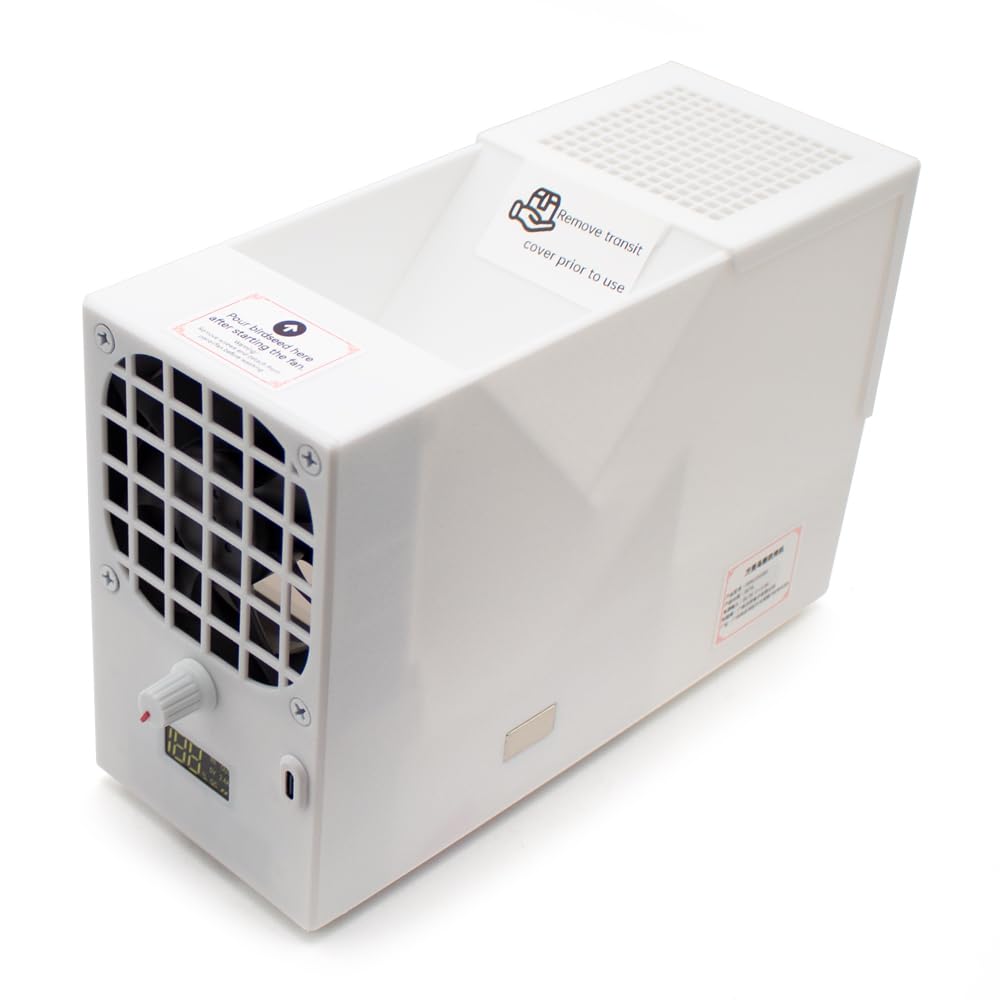 Toplionace Sgranatrice/Separatrice di Semi Elettrica per Mangime per Uccelli con Controllo della Velocità Variabile – Portatile e Ricaricabile