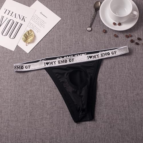 Mens Sexy Open Front Underwear High Cut Bikini Briefs T back Sissy Lingerie4