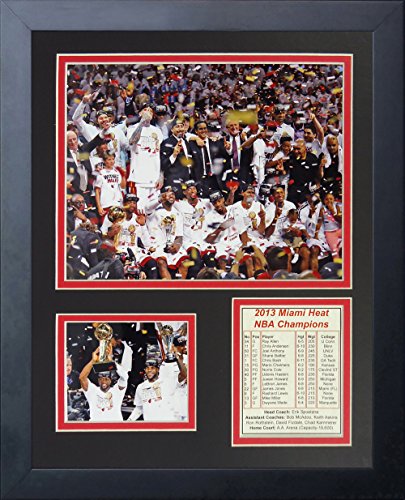 2013 Miami Heat NBA Champions Podium 11 " x 14C`t[ʐ^R[Wby Legends Never Die , IncB