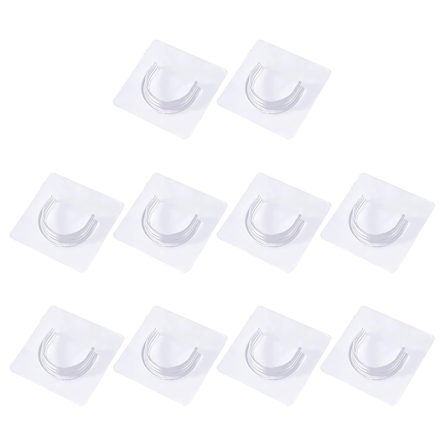 RNSKFG 10 Shower Curtain Brackets, Shower Curtain Rod Retainer, Adhesive Invisible Curtain Brackets, Home Accessories.