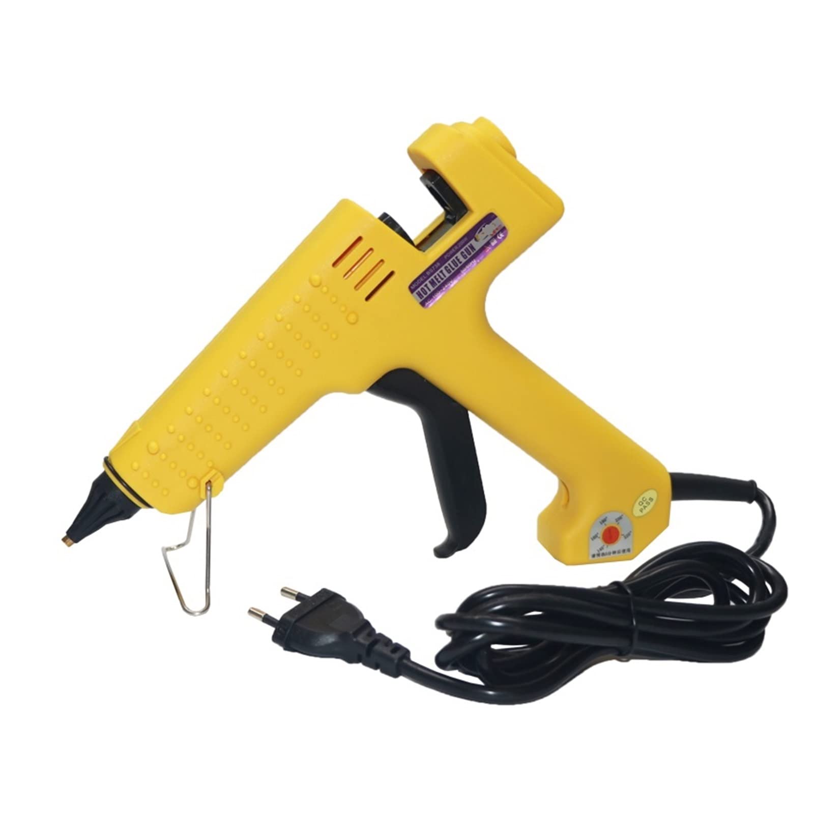Pistolet do Kleju, Pudełko na pistolet do klejenia 200W 250W Pistolet do klejenia na gorąco Regulowana temperatura Pistolet z klejem termicznym z długą dyszą Profesjonalny zestaw narzędzi(200W)