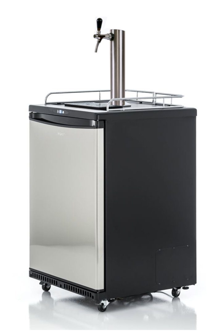 Fassbierkühlschrank 50l Fässer mit Schanksäule, Keg, Uhr, Schläuche & Co²
